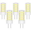 TRIJZHOU Lampadina alogena a LED GY6.35, 4 W, equivalente 40 W, 50 W, AC DC 12 V, attacco Bi-Pin, mini lampadina bianca fredda 6000 K, 5 pezzi
