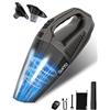 TANYO Mini Aspirabriciole Senza Fili, 12000PA Ricaricabile Portatile Leggero Aspirapolvere Auto, USB Aspiratore Auto con Potente Pulizia per Capelli,Animali, Casa, Ufficio, Cucina, Famiglia