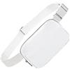 ONTRJIYG 1 marsupio da donna e da uomo, alla moda, borsa a tracolla ovunque, per viaggi, allenamento, corsa, escursionismo, per donne e ragazze, colore nero, bianco, 8.26*5.90inch, bianco o nero