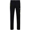 CMP Pantaloni Trekking Ergonomici da Uomo Unlimitech in Ripstop Stretch - 30T2517 (46, Nero/Acido)