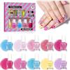 TOMICCA Set di Smalto per Bambini 10 Colori Atossico Inodore Peel Off Smalto Acqua Rapido Asciutto per Bambini, Kit Regalo per Manicure Fai-da-Te per Ragazze dai 3 Anni in Su
