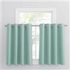 PONY DANCE Tenda per Finestra Corta Tende Oscuranti con Anelli Tende Cameretta Bambini Tenda Termica Isolante Tende Soggiorno Moderne 2 Pezzi L 132 x A 90 cm, Verde Chiaro