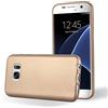 Cadorabo Custodia per Samsung Galaxy S7 in ORO ROSA METALLICO - Morbida Cover Protettiva Sottile di Silicone TPU con Bordo Protezione - Ultra Slim Case Antiurto Gel Back Bumper Guscio