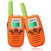 Retevis RT637 Walkie Talkie Bambini PMR446 16 Canali VOX Torcia Ricetrasmittenti Bambini Facile Operazione Giocattolo Regalo Pasqua per Bambini Wolki Toki per Bambini (Arancio, 1 Paio)