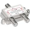 Redstar24 distributore SAT BK a 2 vie - Ripartitore di segnale TV - Distributore satellitare per TV e radio - Splitter, HDTV/UHD 4K, DVB-S/S2, DVB-T/T2, DVB-C/C2, custodia robusta, 2 uscite