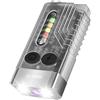 BORUIT V10 Torcia LED Ricaricabile 1000LM Mini Torce Portachiavi con 365 NM UV, Magnete, 14 Modalità IPX4 Impermeabile, USB C Portatile Flashlight