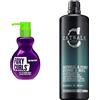 TIGI Bed Head by TIGI Foxy Curls, Crema Anti-Crespo Capelli per Creare Onde e Ricci, 200ml & Catwalk by Oatmeal & Honey Shampoo per Capelli Secchi e Danneggiati, 750 ml