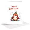 studio supernova - Biglietto d'auguri in cartoncino - Kawaii Bird-aay - BA17
