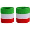 GUTEINTE Fascia Elastica Supporto per Polso, Fasce Polsi per il sudore assorbenti, per Sport, Palestra, Lavoro, Adatto per Uomini e Donne, 2 Pezzi (Tricolore, Taglia unica)