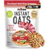 NÄTOO Instant Oats - Farina di avena aromatizzata a basso indice glicemico - alto contenuto di fibre - solo 1gr. di zuccheri - 1Kg - Pizza