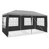 JNGLGO Gazebo da 3 x 6 m, impermeabile, pieghevole, con 6 pareti laterali, stabile, per matrimoni, campeggio, feste, 3 x 6 m, colore antracite