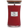 WoodWick candela grande profumata con stoppino scoppiettante | Ribes (Currant) | Durata Fino a 130 Ore