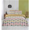 Rapport Home Jules - Set copripiumino matrimoniale in microfibra, motivo floreale, multicolore