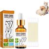 Pemarlis Detergente per Le Orecchie,Gocce D'acari, Pulisci Orecchie Cane e Gatto, Detergente per Le Orecchie,Prodotto Efficace per la Cura Contro Acari, Pulisce,Deodora,Elimina Gli Odori,50ml (1)