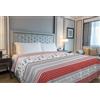 Il Gruppone Passione Casa Copriletto Estivo Made in Italy 100% cotone Coperta Leggera Piquet Singolo Matrimoniale Piazza e mezza - BauBau Rosso - 1 Piazza