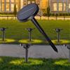 Partenopea® Lampada Solare Giardino a Picchetto piccolo lampioncino luce da segnapasso per viali sentieri giardino con Pannello impermeabile (CCT cambia 3 tonalità luce bianca)