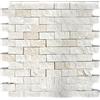 MOSANI Piastrelle a mosaico, pietra di calcare, pietra naturale, bianco, brick schegge, Colonial Limestone, 3D MOS29-49248