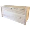 TOTALWOOD2012 Cassapanca in Legno Contenitore Al Naturale Portagiochi Porta legna Baule 70x40x40 cm