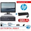HP CONFIGURAZIONE PC MONITOR 19 COMPUTER ECONOMICO UFFICIO AGENZIA CALL CENTER