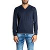 Armani Exchange Cotone Cashmere con scollo a V, Maglione da Uomo, Blu (Navy), S