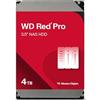 WD Red Pro 4 TB NAS 3,5 Disco rigido interno - Classe 7.200 RPM, SATA 6 Gb/s, CMR, cache 256 MB, 5 anni di garanzia