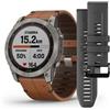 Garmin Orologio Garmin Fenix 7X Sapphire Solar pelle Chestnut 010-02541-19