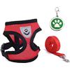 LSYYSL 1 guinzaglio per animali domestici impermeabile e regolabile, 1 piastrine per cani personalizzate, ciondolo per animali con impronta circolare antismarrimento personalizzabile