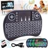 mumisuto Mini I8 2.4G Tastiera e Mouse Wireless Con Touchpad e Retroilluminazione - Ricaricabile, Portatile, Telecomando Air Fly per Windows
