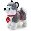 Trudi Trudino Husky Deluxe Husky cane lupo Peluche piccolo regalo Natale | 8x15x15cm taglia XS | Trudini Classic | modello 51010