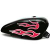 Kit 6 adesivi moto serbatoio parafango fiamme bobber vulcan chopper harley 2445