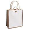 Generic Borsa in Juta Naturale Borsa per la Spesa Ecologica con Manici Borse per Graffiti fai-da-te Borsa per la Spesa da Donna