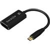 AISENS - A109-0690 - Convertitore in alluminio USB-C a Displayport 8K@60Hz, USB-C/M-DP/H, nero, 15 cm