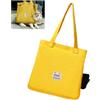 GYWHOOFT Con finestra di osservazione Borsa trasportino per gatti,giallo borsa portatile in tela per cani di piccola taglia, borsa a tracolla pieghevole,(36 * 36 * 16CM)