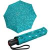 Knirps Duomatic, ombrello tascabile A.200, compatto e resistente alle tempeste, testato in galleria del vento, Enjoy Mint, One Size, Moderno