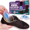 BraceAbility Tazze per tallone | Cuscino plantare per fascite plantare, in silicone di grado medico, protezione per plantari e inserti per scarpe (XL (1 paio)
