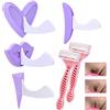 VZOM Nuovo rasoio da bikini per donna, stencil da barba per bikini, rasoio per peli pubici, speciali strumenti per lo styling shaper (cuore, dritto, triangolo)