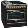Kaiser HC 93655 IEm, fornello elettrico a induzione, 90 cm, Kaiser Empire Black/Multi 8, forno elettrico multifunzione con piano cottura a induzione