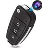 KAGMY Telecamera Nascosta Chiave Dell'auto, HD 1080P Mini Telecamera DVR per sorveglianza di sicurezza piccola portatile con visione notturna IR/rilevamento movimento per interni ed esterni