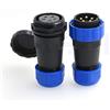 DRRI HE29 5 pin 28 mm elettrico impermeabile connettore rotondo con filettatura industriale in plastica