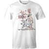 Les Schtroumpfs Mesmurfts007 T-Shirt, Bianco, L Uomo