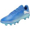 PUMA Future 7 Play Fg/Ag, Soccer Shoe Unisex - Adulto, Hyperlink Blue Mint Puma White, 39 EU