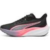 PUMA Darter PRO, Road Running Shoe Unisex-Adulto, Black-Sunset Glow-Pale Plum, 43 EU