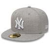 New Era MLB League Basic 59Fifty Snapback York Yankees, cap Uomo, Gray White, 7 (55.8 cm)