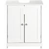 shelfmade Mobile bagno bianco in stile country - Mobile sottolavabo per bagno largo - Mobile bagno sottolavabo (50 x 30 x 60 cm)
