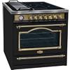 Kaiser Fornello elettrico a induzione, HC 93655 IEm, 90 cm, Kaiser Empire Black/Multi 8, forno elettrico multifunzione con piano cottura a induzione
