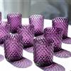 Woho 12pcs Purple Votive Candle Holders, Glass Tealight Candle Holder for Vintage Halloween Party Decor, Tea Lights Candle Holder for Wedding Engagement Table Centerpiece