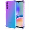 HONLEN Custodia per Samsung Galaxy A55 5G Case, (6.5 Inches) Trasparente Sfumato TPU Silicone Progettata, 4 Angoli rinforzati Case