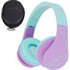 PowerLocus Cuffie Bluetooth per Bambini, Cuffie Senza Fili Over-Ear con Microfono, limitatore di volume a 85 dB, Cuffie Wireless Pieghevoli e Regolabili per Ragazzi e Ragazze per Cellulari/Tablet/PC