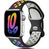 Gulemfy Strap Compatible with Apple Watch Straps 44mm 42mm 45mm 49mm 41mm 40mm 38mm,Breathable Silicone Sport Band Replacement for iWatch Series Ultra 8/7/6/5/4/3/SE Men Women