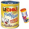 DISTRIBUZIONE 3D CIBO GATTI UMIDO IN LATTA AL GUSTO DI FEGATINI DI POLLO, 6 SCATOLETTE LECHAT PATE' RICCO DA 400G. MONGE CON OMAGGIO